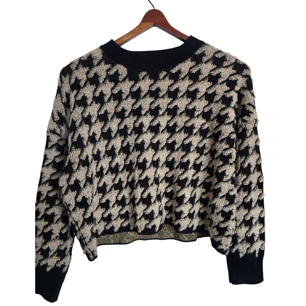 Houndstooth Pattern Max Studio Women's Sweater Si… - image 1